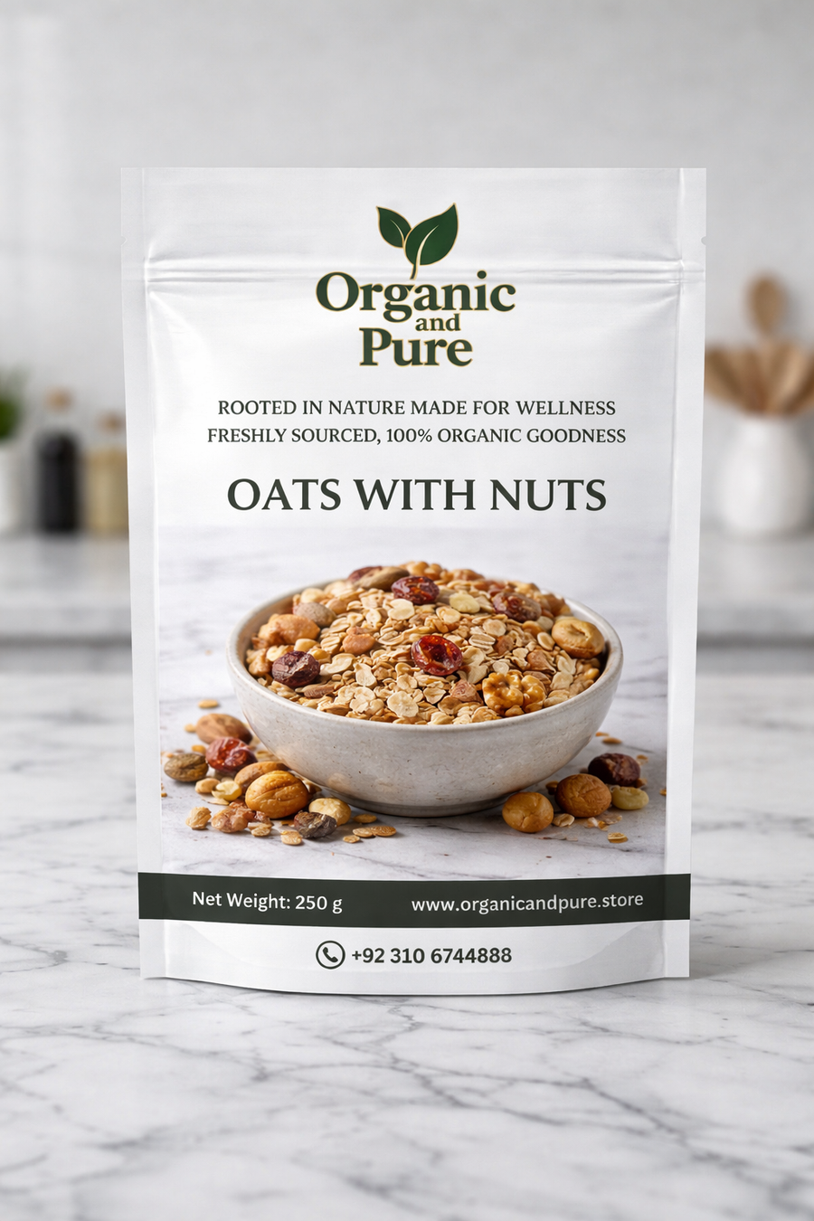 Organic and Pure Oats with Nuts