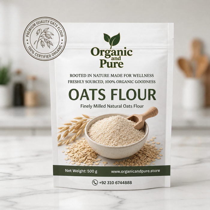 Organic and Pure Oats Flour - 1Kg