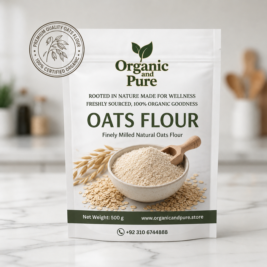 Organic and Pure Oats Flour - 1Kg