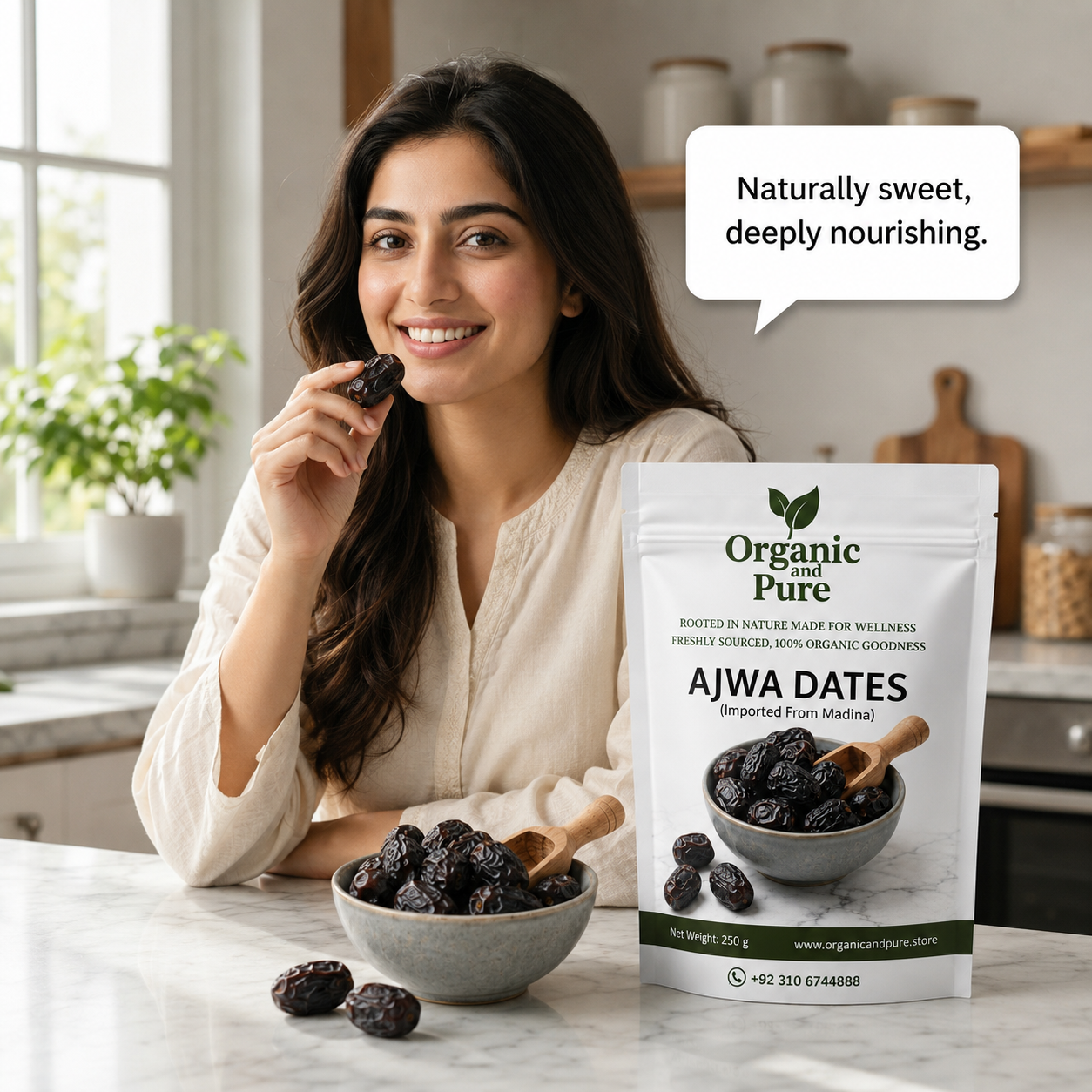Premium Ajwa Dates ( 1kg Pack ) Imported from Madina