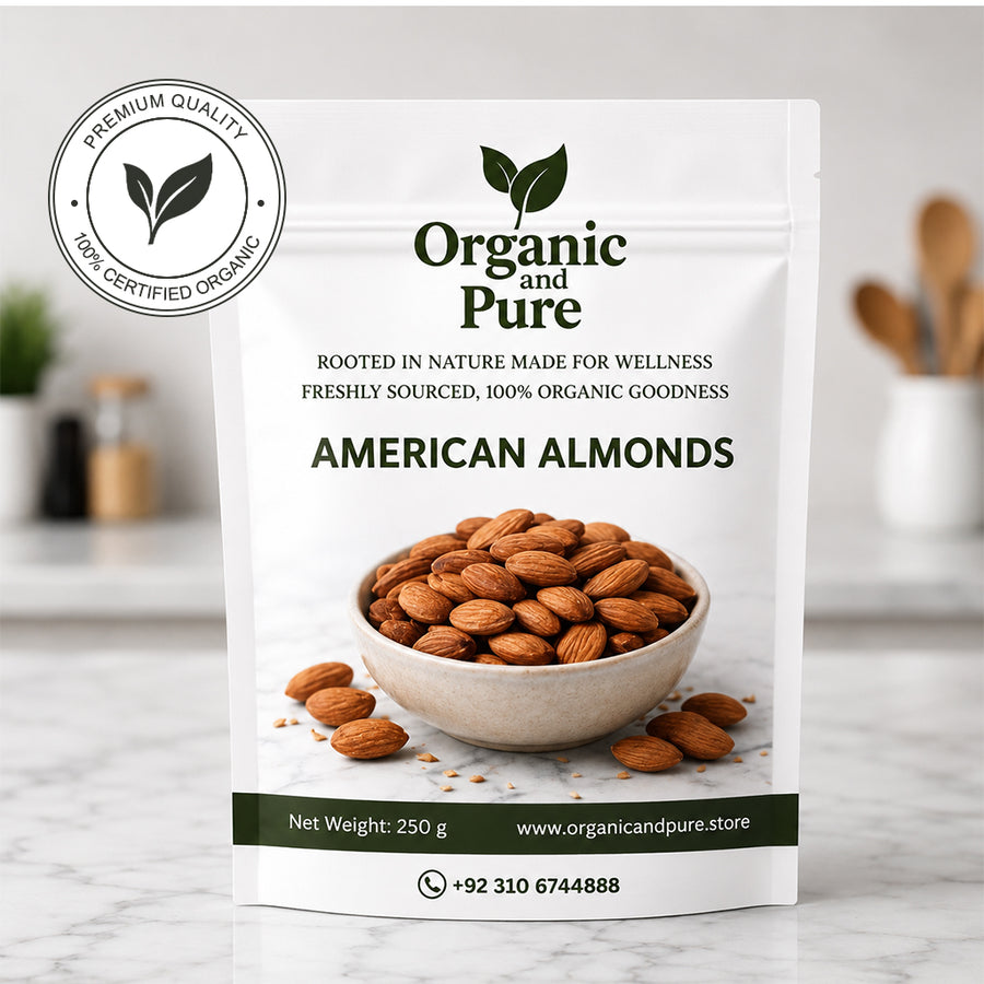 Pure American Almonds Badam Giri (250gm pack)