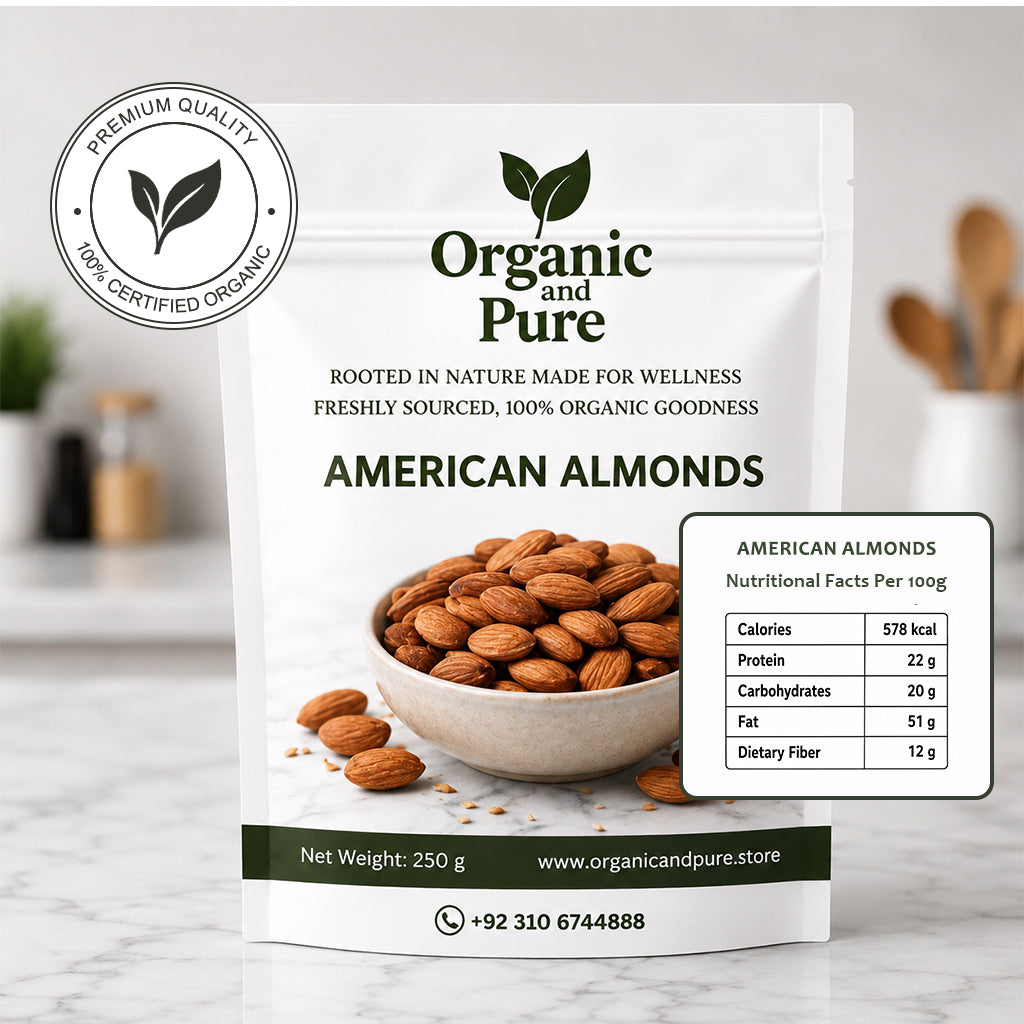 Pure American Almonds Badam Giri (250gm pack)