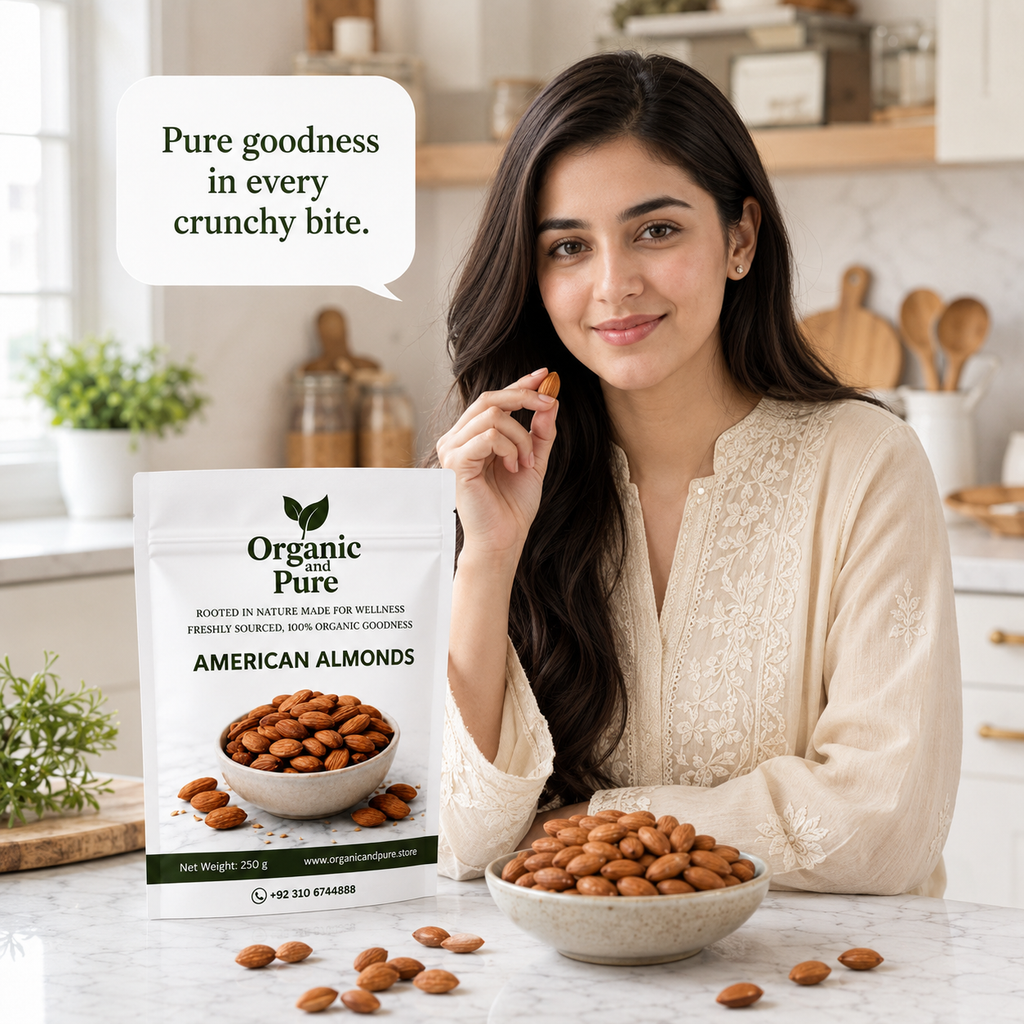 Pure American Almonds Badam Giri (250gm pack)