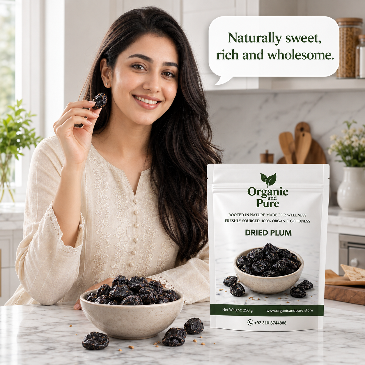 Dried plums 250gm Packs Aloo Bukhara