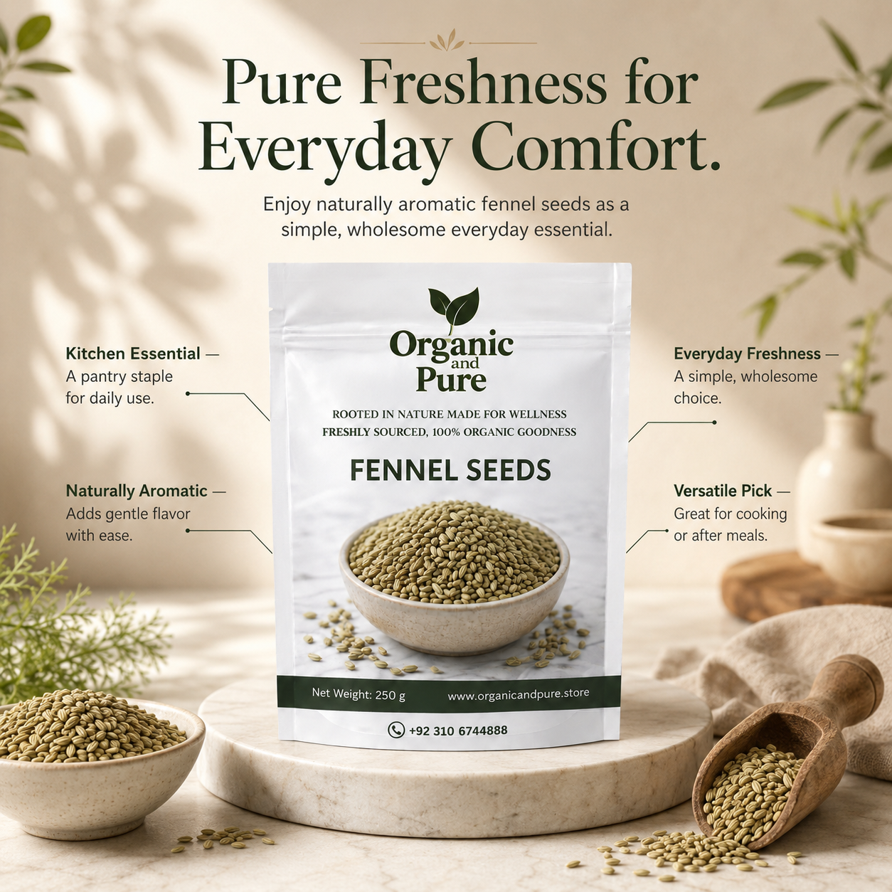 Fennel Seeds - 250 gm Pack Online