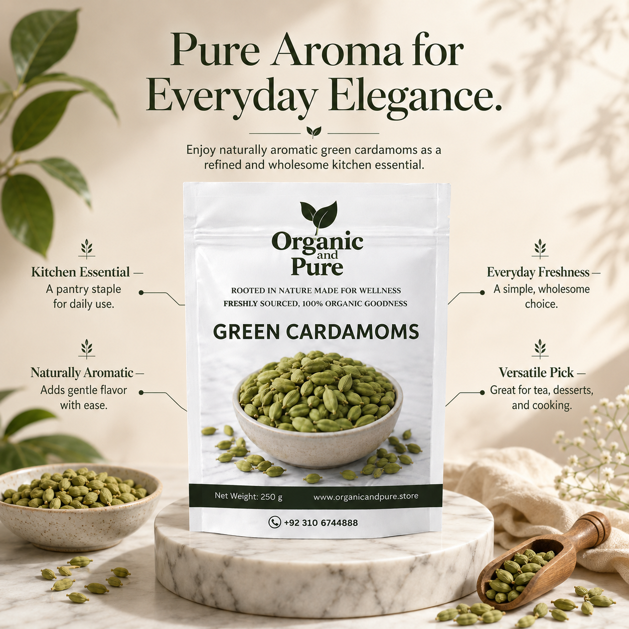 Green Cardamom 100gm Packs