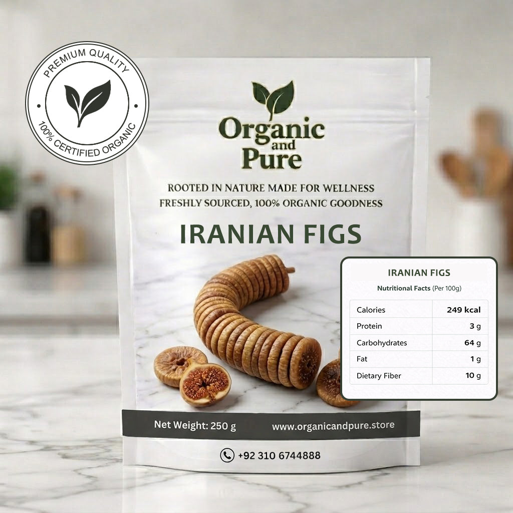 Iranian Organic Dried Figs 250gm Exports Quality Gol Anjeer