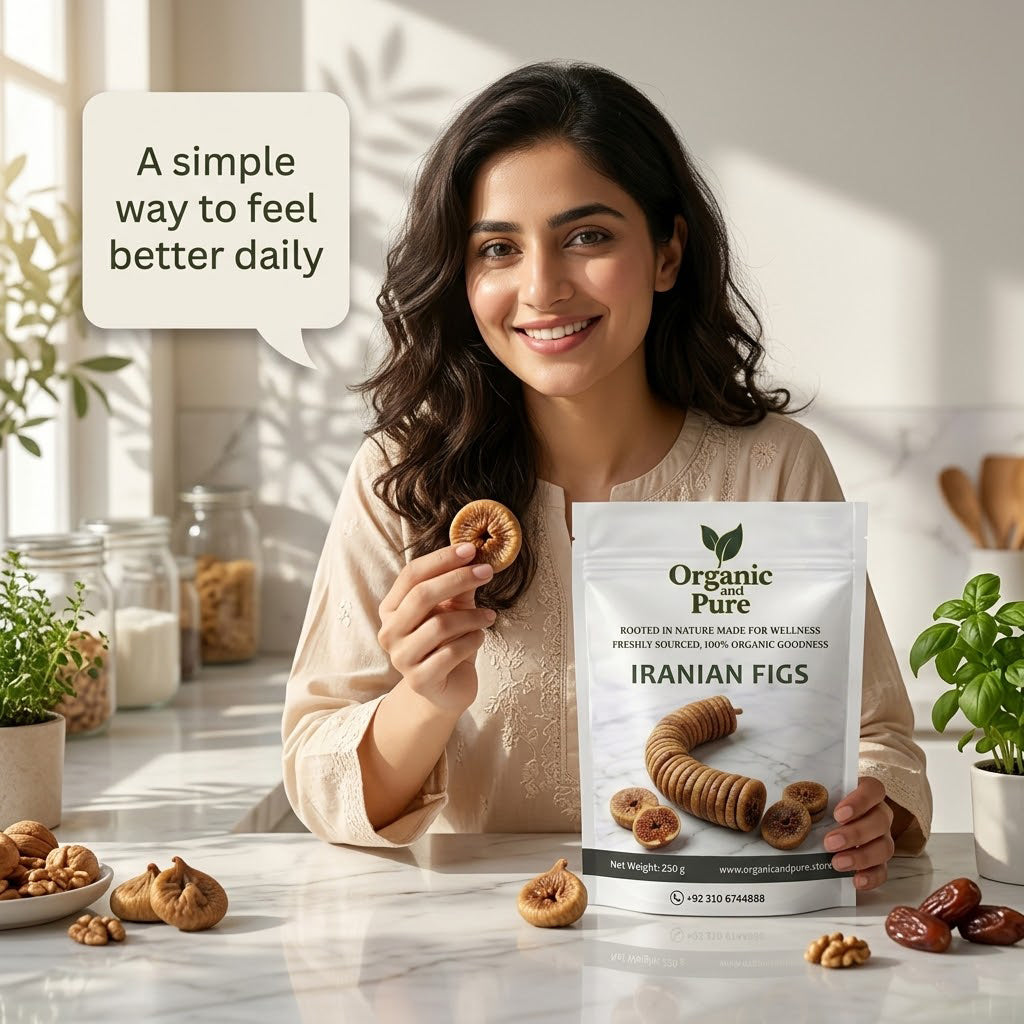 Iranian Organic Dried Figs 250gm Exports Quality Gol Anjeer