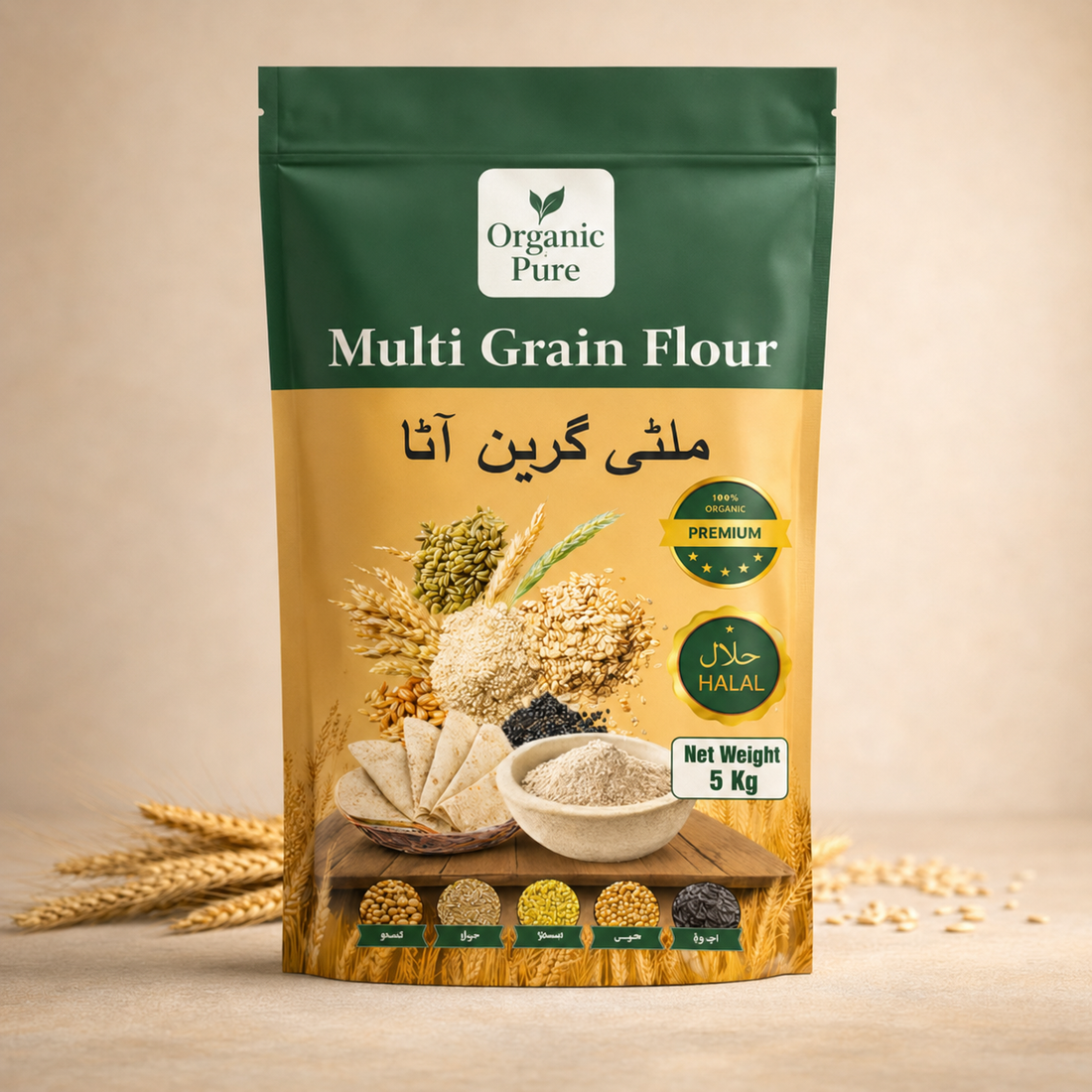 Organic and Pure Multigrain Flour