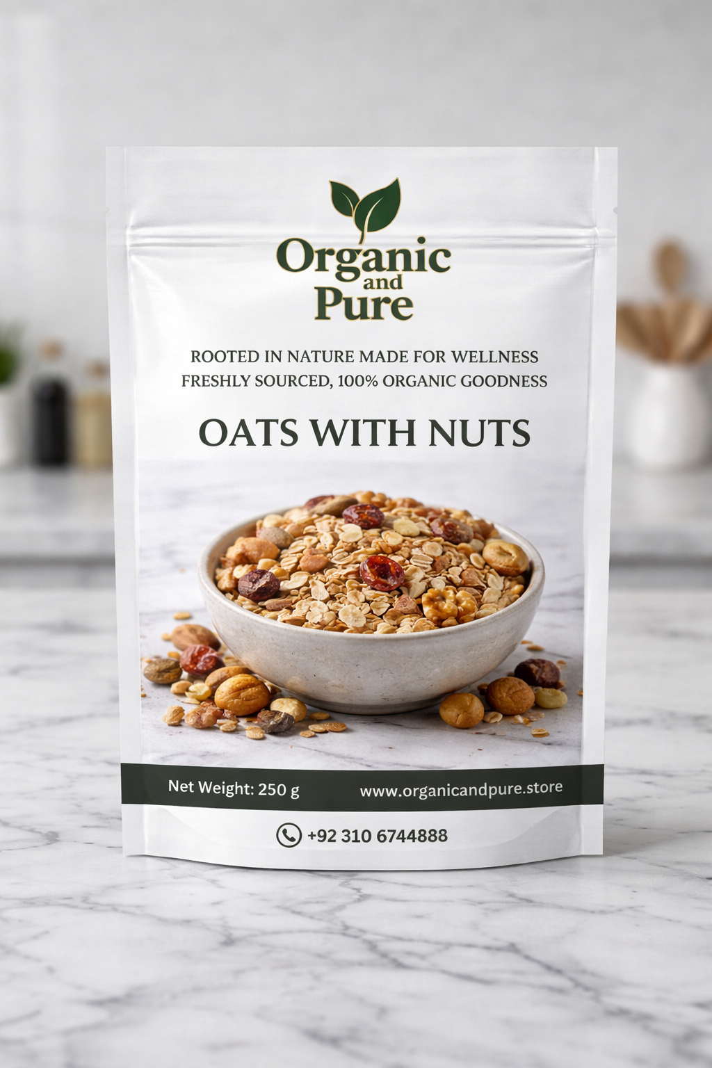 Organic and Pure Oats with Nuts