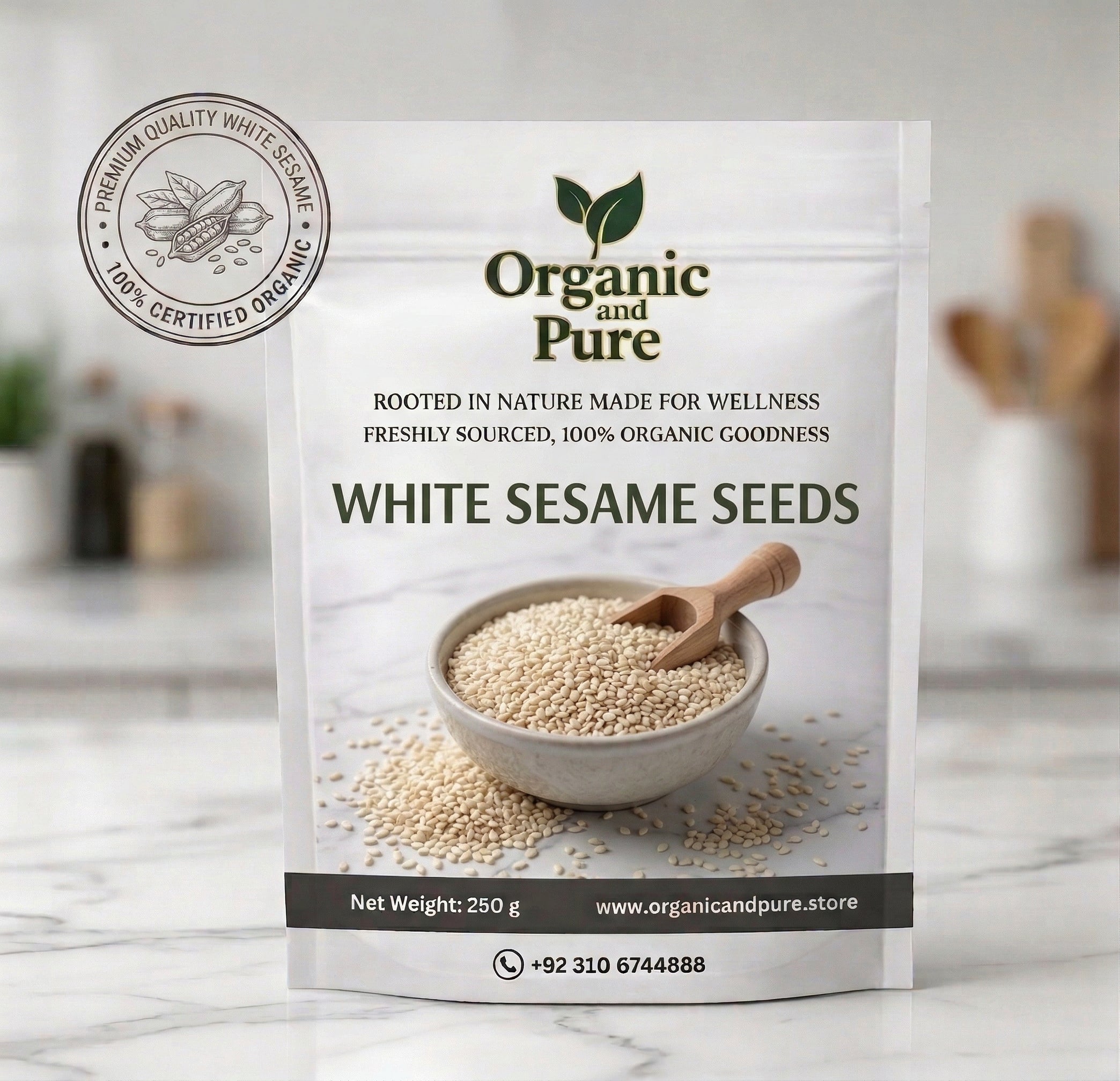 White Sesame Seeds (تِل) - High Quality & Freshness