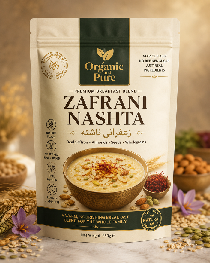 Premium Zafrani Nashta with Almonds, Seeds & Wholegrains