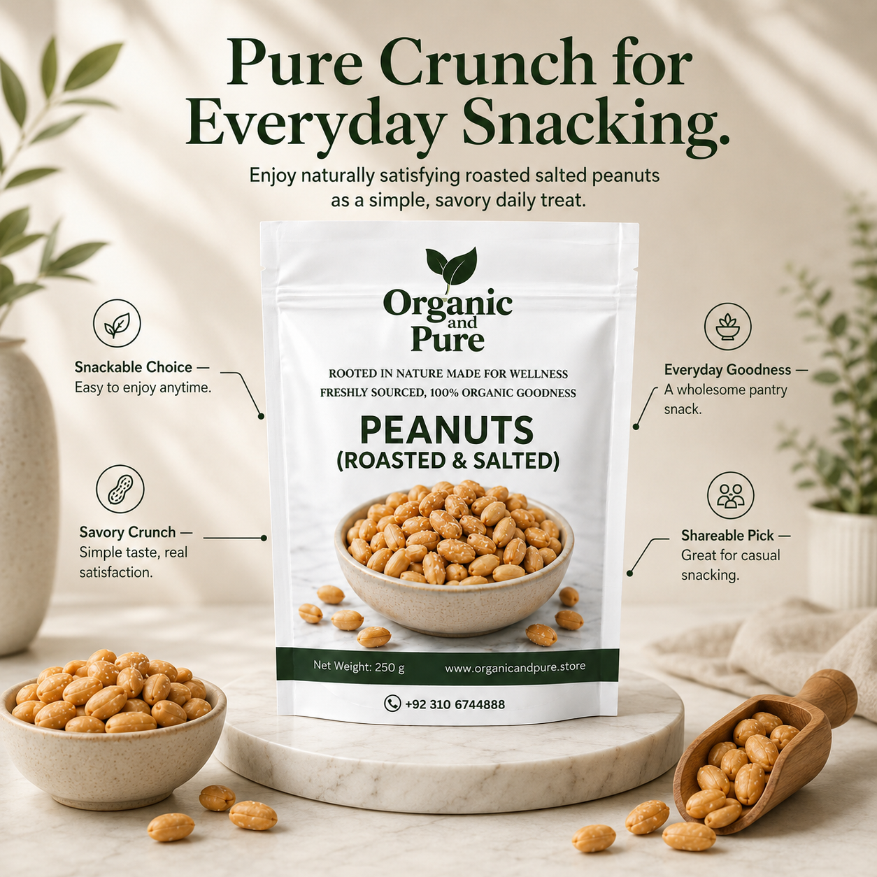 Roasted-Peanuts-Sell - 1KG Pack Gujjar Khan Mong Phali