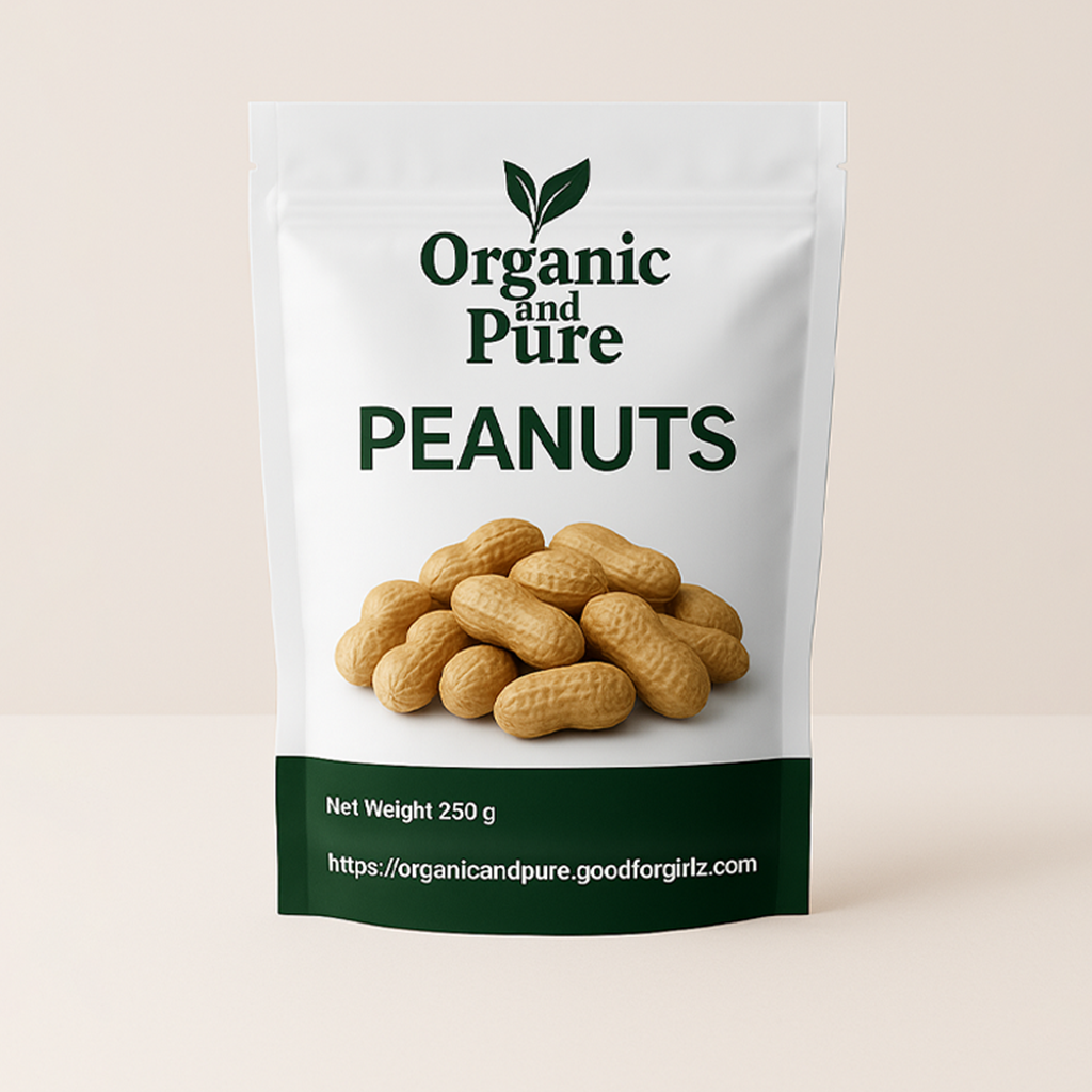 Premium Raw Peanuts: Unroasted and Unsalted - 1kg Pack
