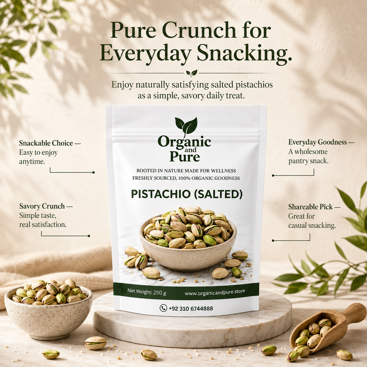 Salted Pistachios - 1Kg Pack