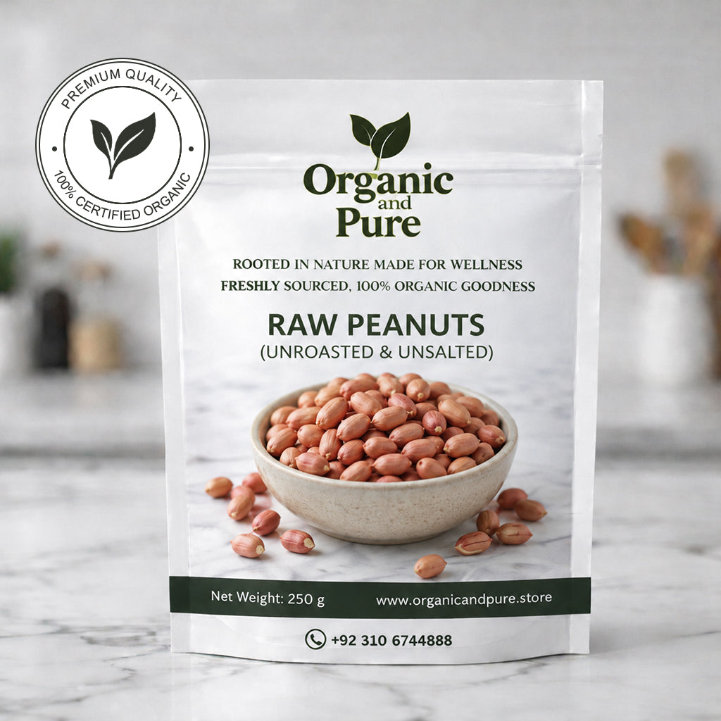 Premium Raw Peanuts: Unroasted and Unsalted - 1kg Pack