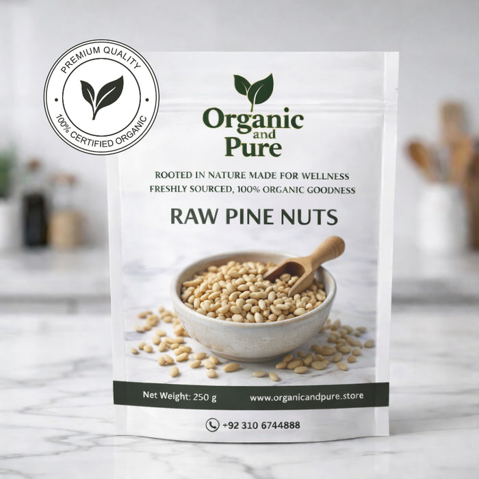 Chilgoza Magaz – Raw Pine Nuts Without Shell 250gm Packs