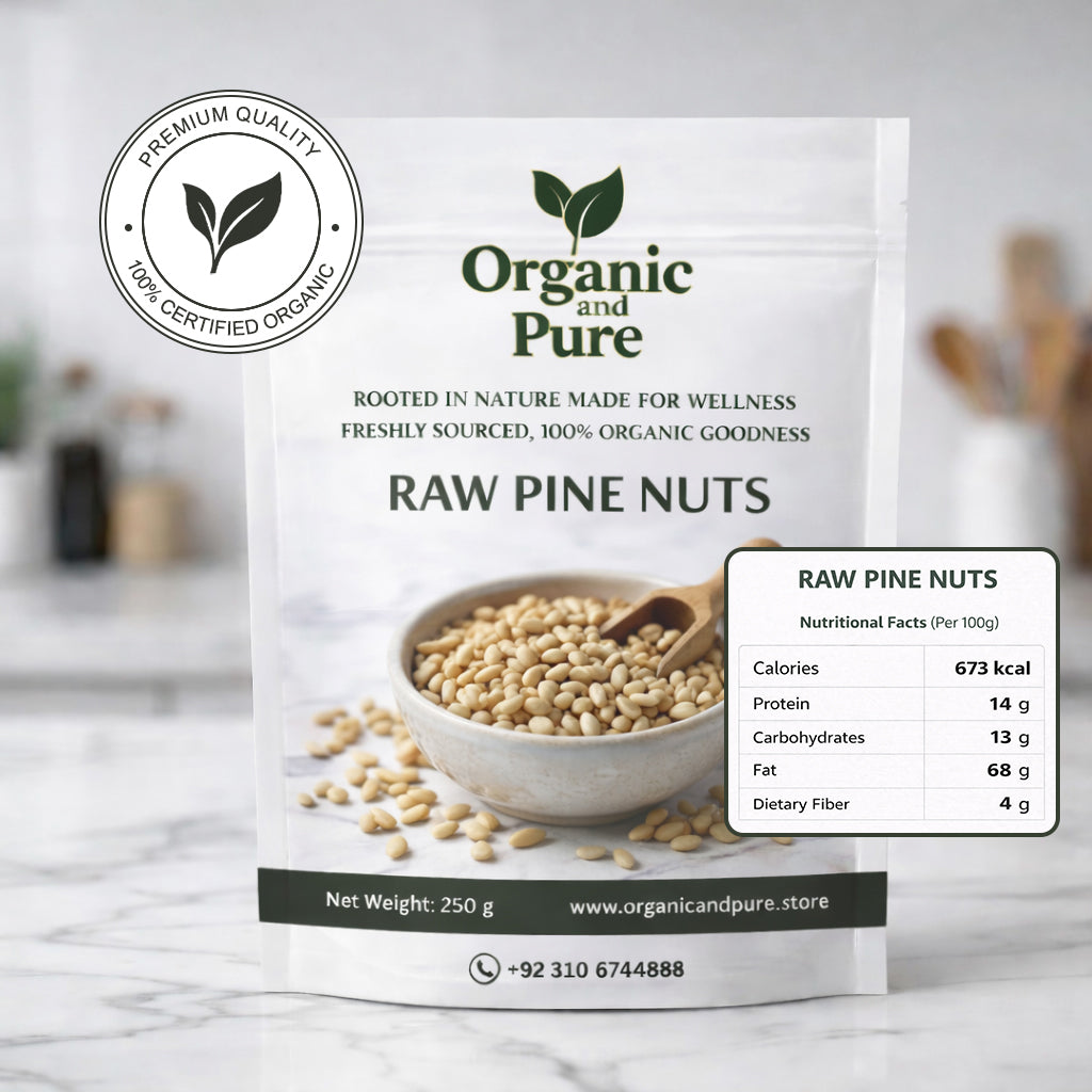 Chilgoza Magaz – Raw Pine Nuts Without Shell 250gm Packs