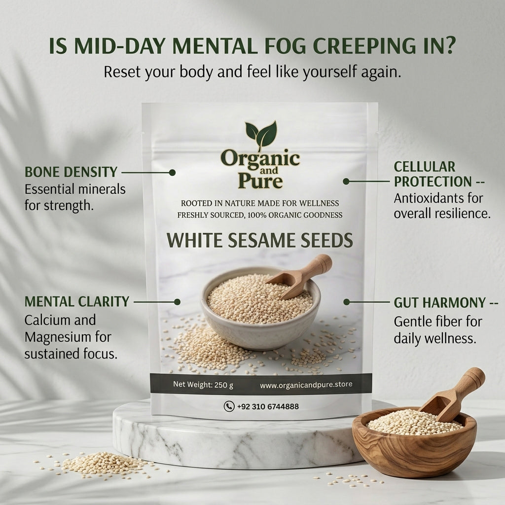 White Sesame Seeds (تِل) - High Quality & Freshness