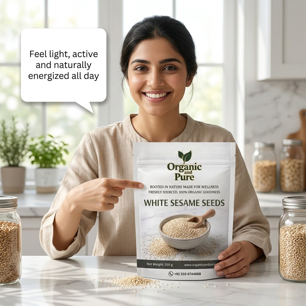 White Sesame Seeds (تِل) - High Quality & Freshness